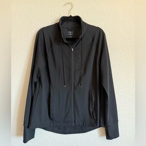 Lou & Grey Black Full-Zip Technical Jacket XL